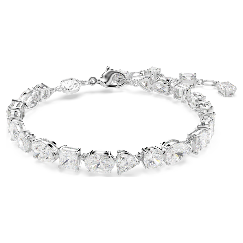 swarovski سوار mesmera، قطع متنوع، لون أبيض، طلاء روديوم