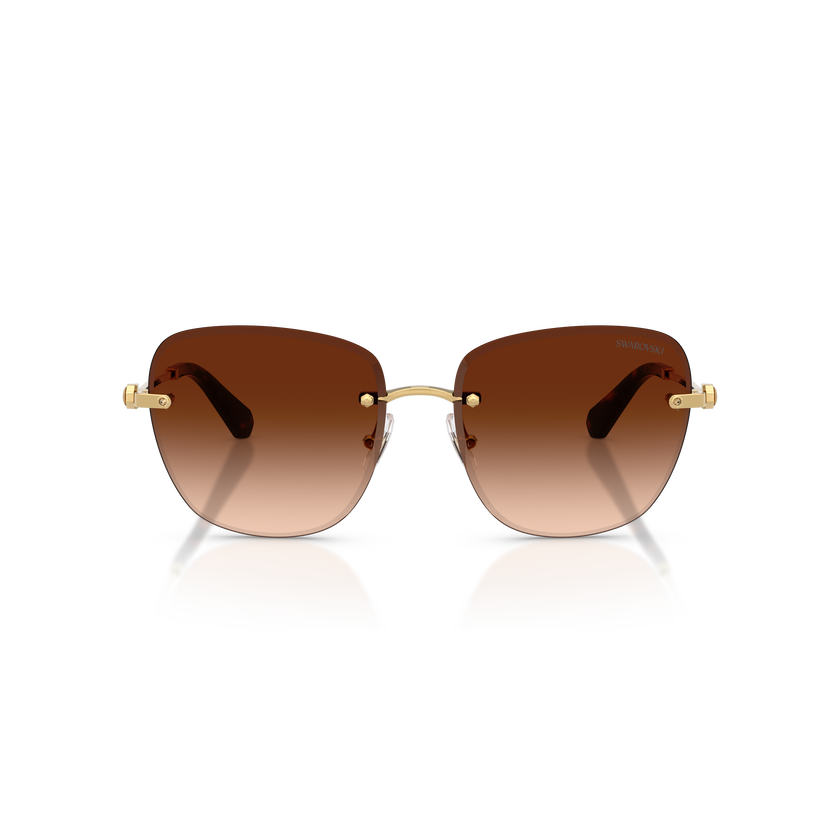 swarovski sunglasses  square shape  sk7043  brown