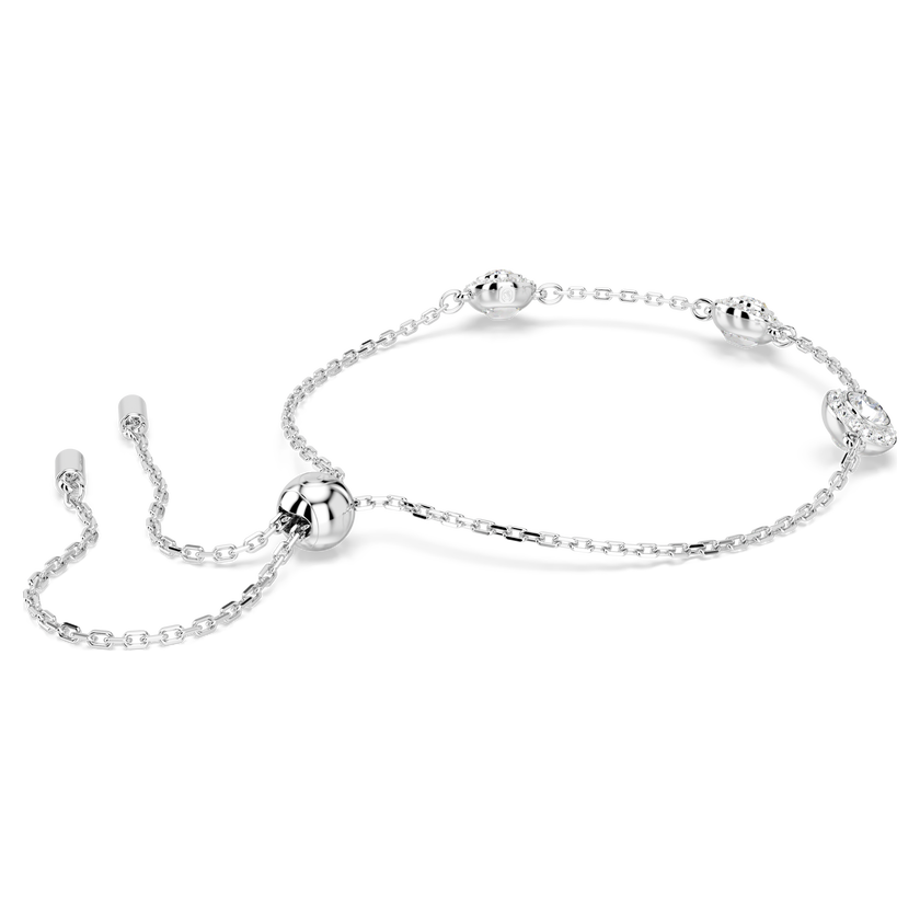 swarovski سوار una angelic، قطع مستدير، حليات ثنائية الوجه، لون أبيض، طلاء روديوم