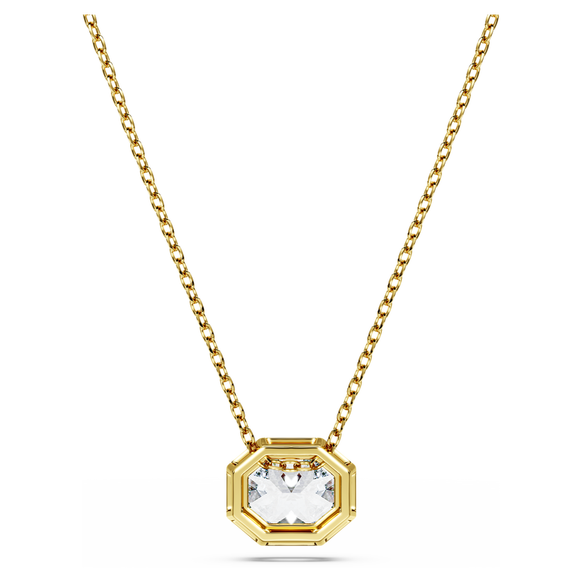 swarovski octagon pendant  lab grown diamonds 1 0 ct tw  octagon shape  18k yellow gold
