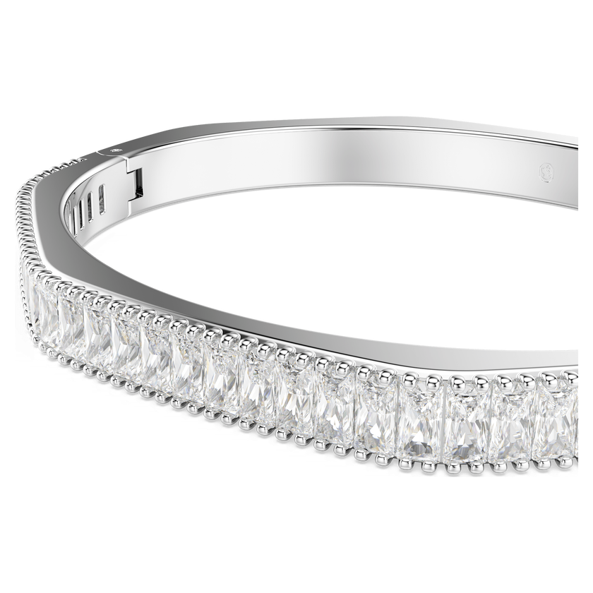 swarovski سوار matrix، قطع باغيت، لون أبيض، طلاء روديوم