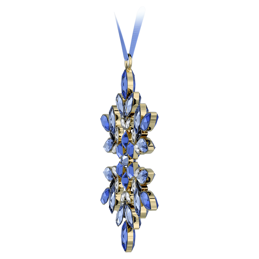 swarovski قطعة زينة للأعياد، عائلة gema، لون أزرق