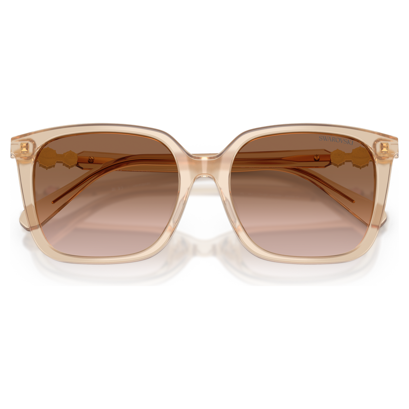 swarovski نظارة شمسية، شكل مربع، sk6049، لون بيج