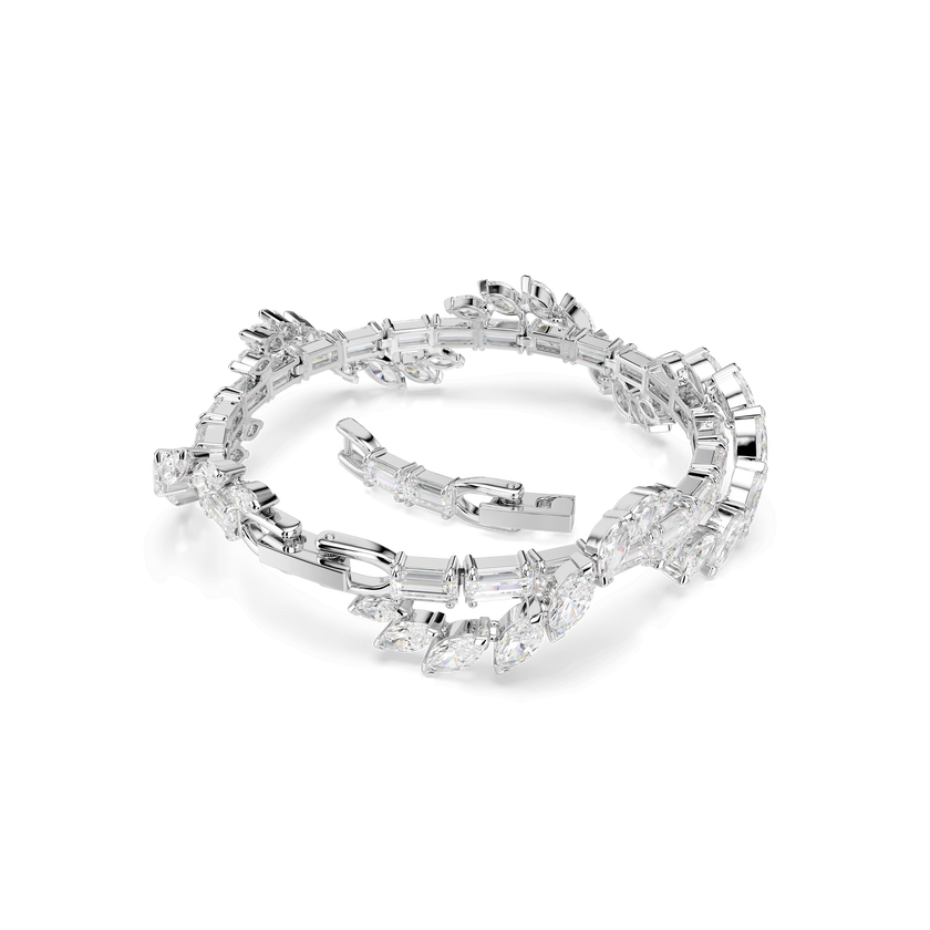 swarovski سوار mesmera، قطع متنوع، لون أبيض، طلاء روديوم