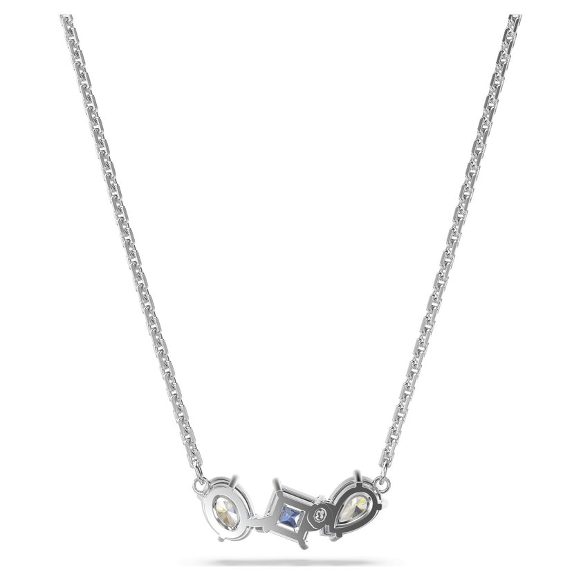 swarovski قلادة mesmera، قطع متنوع، لون أزرق، طلاء روديوم