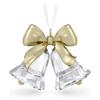 swarovski قطعة زينة holiday magic على شكل جرسين