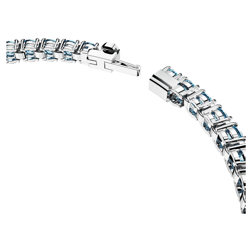 swarovski سوار matrix tennis، قطع مُستدير، لون أزرق، طلاء روديوم