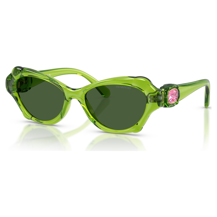 swarovski نظارة شمسية، على شكل وسادة، sk6050، لون وردي