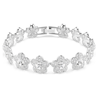 سوار ariana grande x swarovski، قطع مستدير، شكل زهرة، لون أبيض، طلاء روديوم