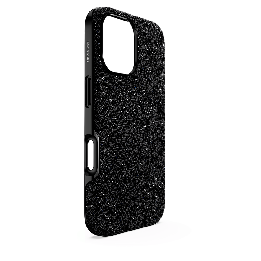 swarovski حافظة هاتف ذكي high، iphone  16، لون أسود