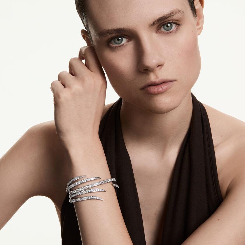 swarovski سوار vienna، قطع متنوع، لون أبيض، طلاء روديوم