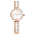 swarovski matrix pearl bangle bangle watch swiss made crystal bracelet white rose gold tone finish