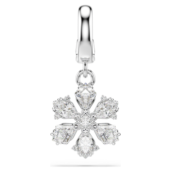 swarovski تعليقة idyllia، قطع متنوع، ندفة ثلج، لون أبيض، طلاء روديوم