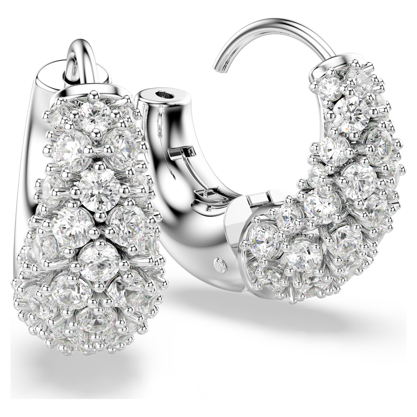 swarovski أقراط sublima، لون أبيض، طلاء روديوم