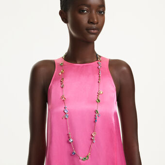 swarovski سلسلة gema، قطع متنوع، ألوان متعددة، طلاء باللون الذهبي