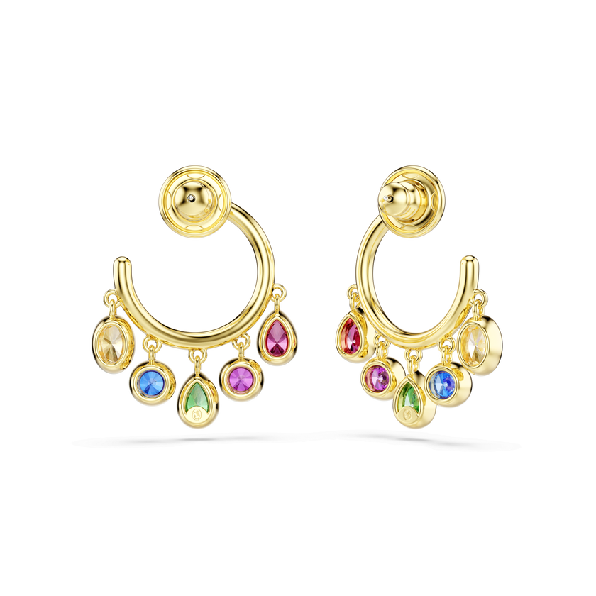 swarovski أقراط حلقية imber، قطع متنوع، ألوان متعددة، لمسة نهائية من الذهب عيار 18 قيراط
