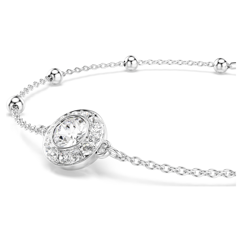 swarovski سوار una angelic، قطع مُستدير، لون أبيض، طلاء روديوم