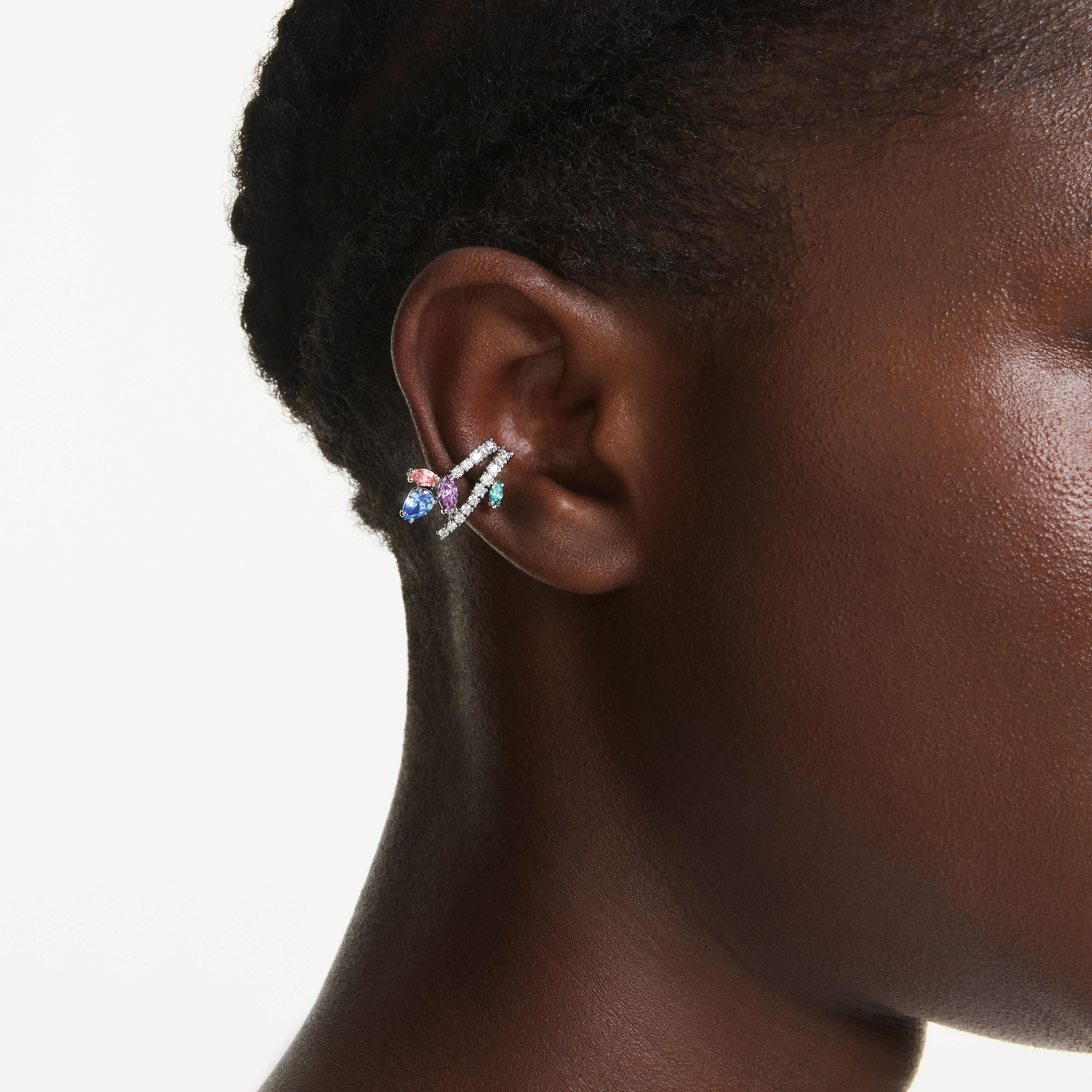 حلية للأذن ariana grande x swarovski، قطع متنوع، ألوان متعددة، طلاء روديوم