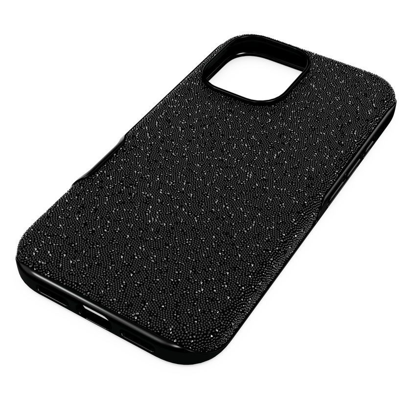 swarovski حافظة هاتف ذكي high، iphone  16، لون أسود