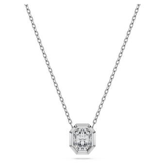Octagon pendant, Lab-grown diamonds 0.5 ct tw, Octagon shape, 18K white gold swarovski octagon pendant  lab grown diamonds 0 5 ct tw  octagon shape  18k white gold