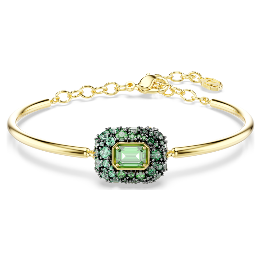 swarovski سوار sublima، قطع مُثَمَّن، لون أخضر، لمسة نهائية من الذهب عيار 18 قيراط
