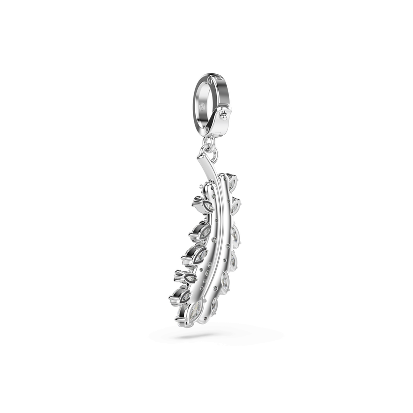 swarovski تعليقة vienna، قطع متنوع، ريشة، لون أبيض، طلاء روديوم
