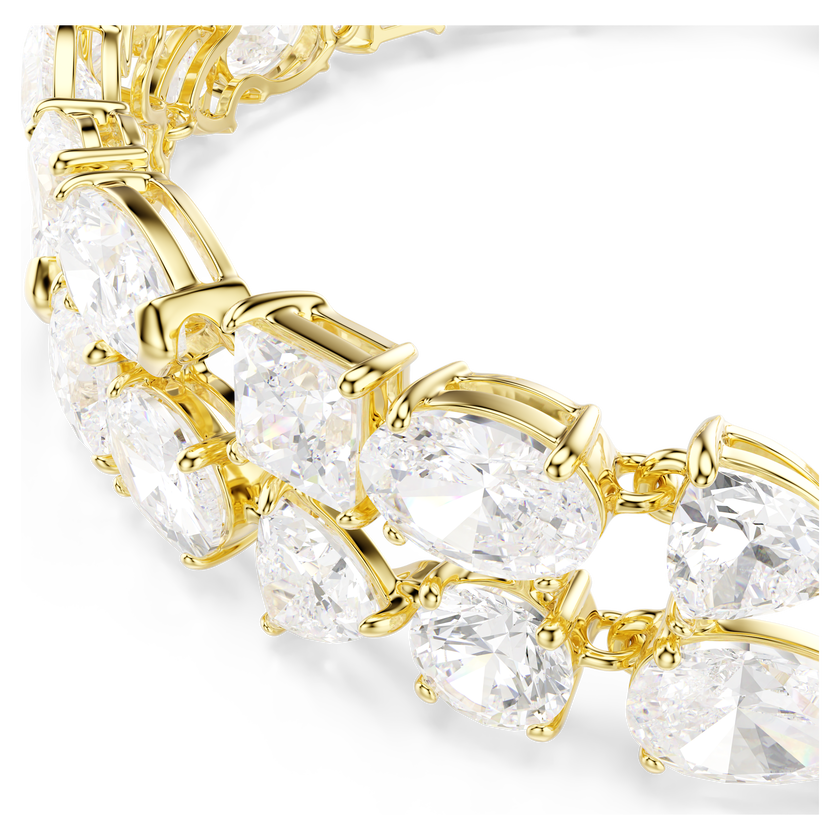 swarovski سوار mesmera، قطع متنوع، لون أبيض، طلاء باللون الذهبي