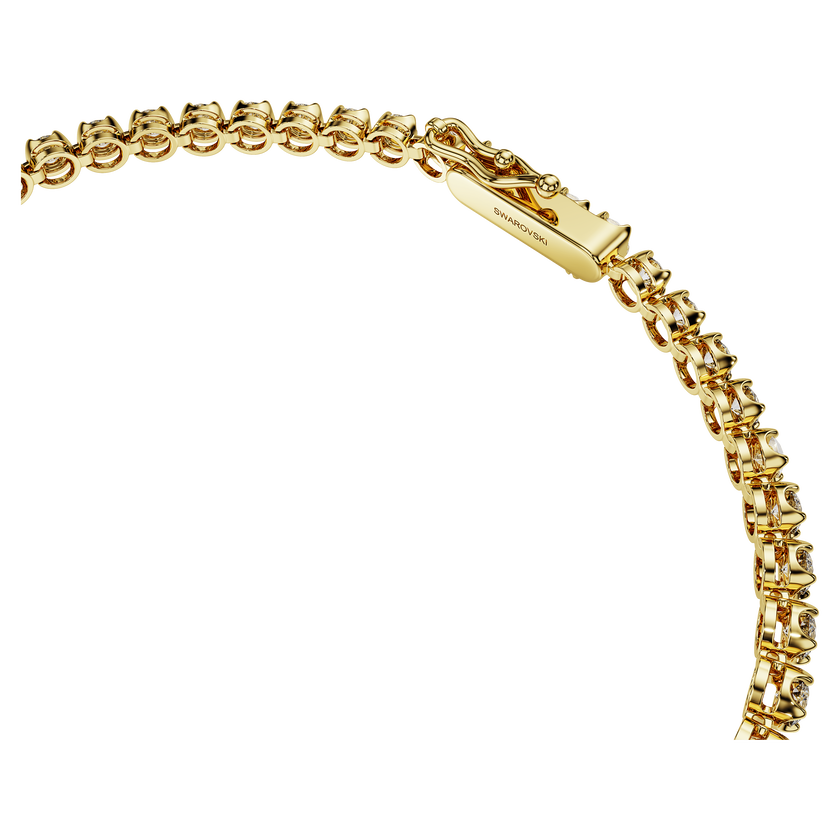 swarovski سوار eternity، أحجار ألماس مُصنعة في المختبر بإجمالي 2 5 قيراط، ذهب أصفر عيار 18