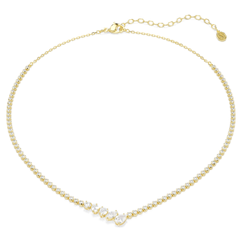 swarovski عقد mesmera، قطع متنوع، لون أبيض، لمسة نهائية من الذهب عيار 18 قيراط
