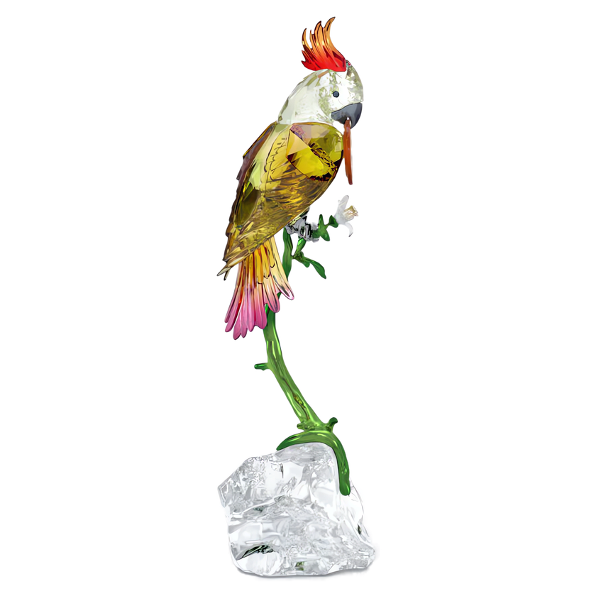 swarovski قطعة زينة على شكل ببغاء كوكاتو idyllia