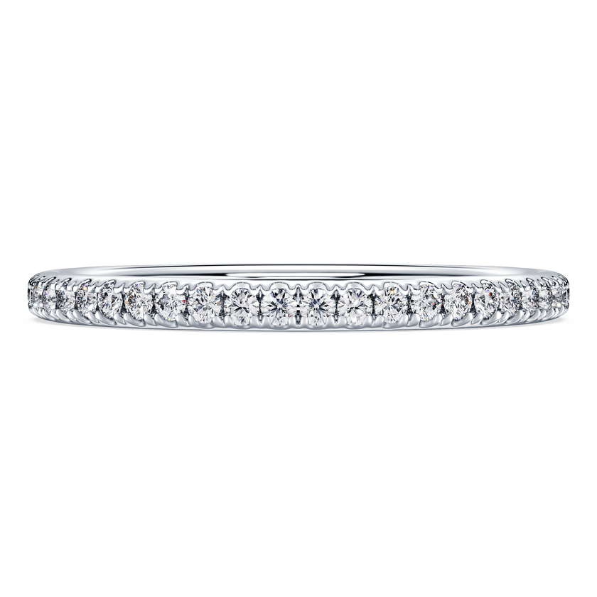 swarovski دبلة eternity، أحجار ألماس مُصنعة في المختبر بإجمالي 0 2 قيراط، ذهب أبيض عيار 18