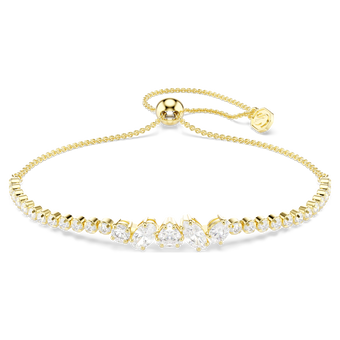 swarovski سوار mesmera، قطع متنوع، لون أبيض، لمسة نهائية من الذهب عيار 18 قيراط