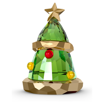 swarovski قطعة زينة holiday cheers على شكل شجرة عيد الميلاد