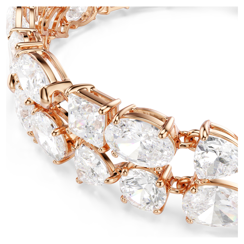 swarovski سوار mesmera، قطع متنوع، لون أبيض، طلاء ذهبي