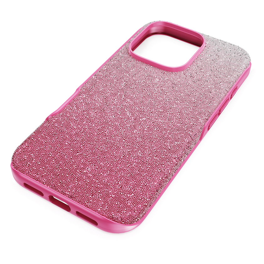 swarovski حافظة هاتف ذكي high، تدرج لوني، iphone  16 pro، لون وردي