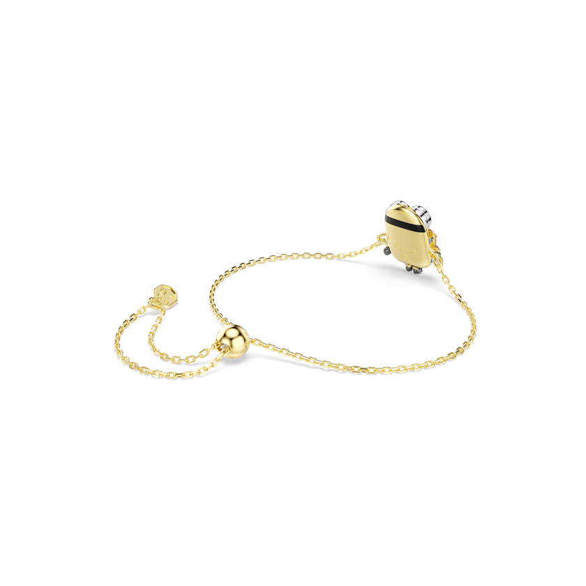 swarovski minions bob bracelet  pav   multicolored  gold tone plated