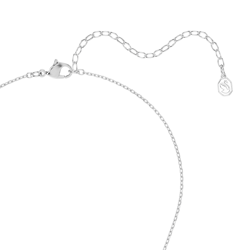 swarovski قلادة mesmera، قطع ماركيز، لون أبيض، طلاء روديوم