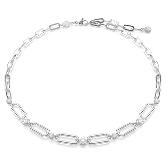 swarovski عقد constella، لون أبيض، طلاء روديوم