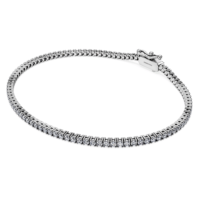 swarovski سوار تنس eternity، أحجار ألماس مُصنعة في المختبر بإجمالي 1 5 قيراط، ذهب أبيض عيار 18