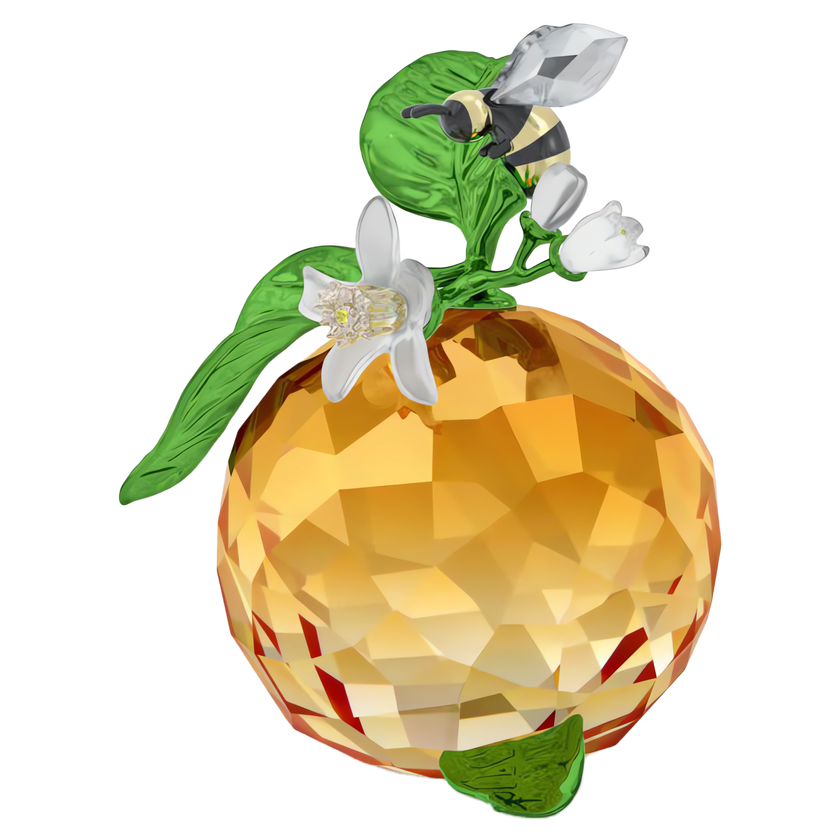 swarovski قطعة زينة على شكل ثمرة كليمنتين ونحلة من مجموعة idyllia
