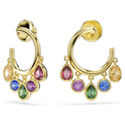 swarovski أقراط حلقية imber، قطع متنوع، ألوان متعددة، لمسة نهائية من الذهب عيار 18 قيراط