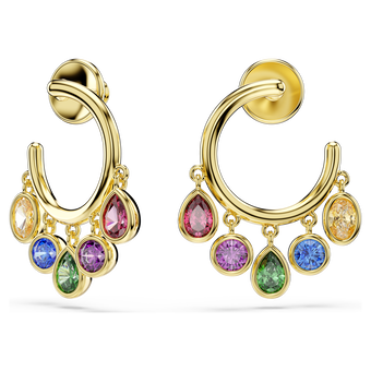 swarovski أقراط حلقية imber، قطع متنوع، ألوان متعددة، لمسة نهائية من الذهب عيار 18 قيراط