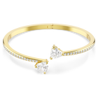 swarovski mesmera attract bangle heart white gold tone plated