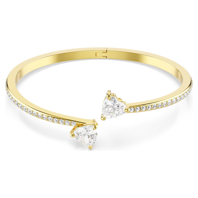 swarovski سوار mesmera attract، شكل قلب، لون أبيض، طلاء باللون الذهبي