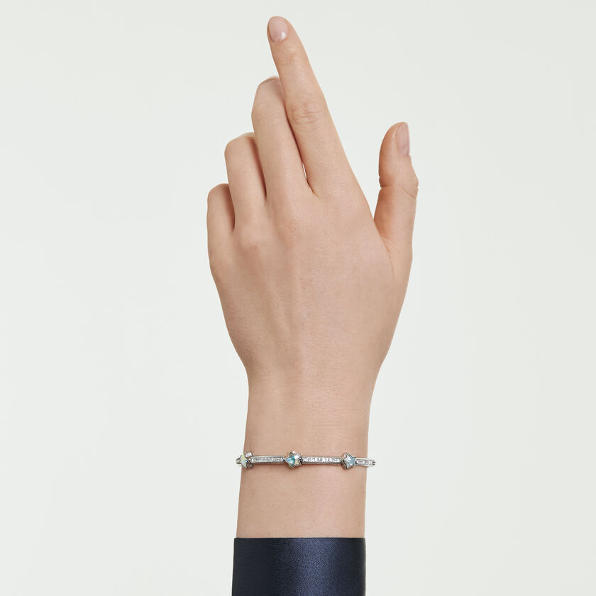 swarovski سوار chroma، قطع متنوع، شكل نجمة، لون أبيض، طلاء روديوم