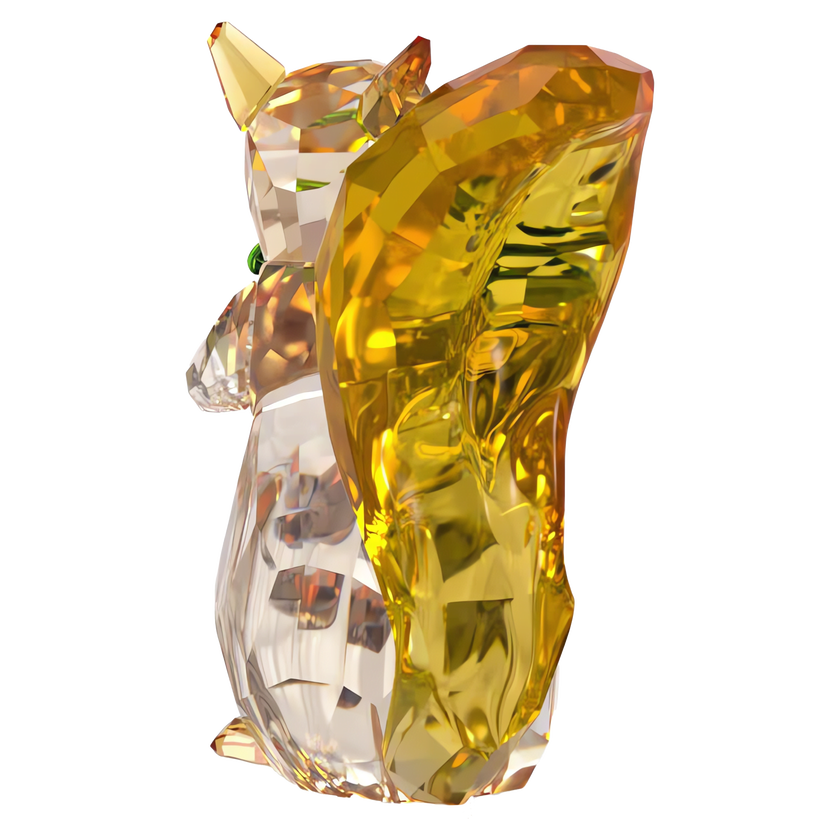 swarovski مجسم idyllia على شكل سنجاب وثمرة جوز
