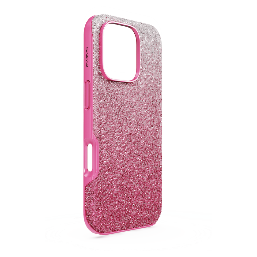 swarovski حافظة هاتف ذكي high، تدرج لوني، iphone  16 pro، لون وردي