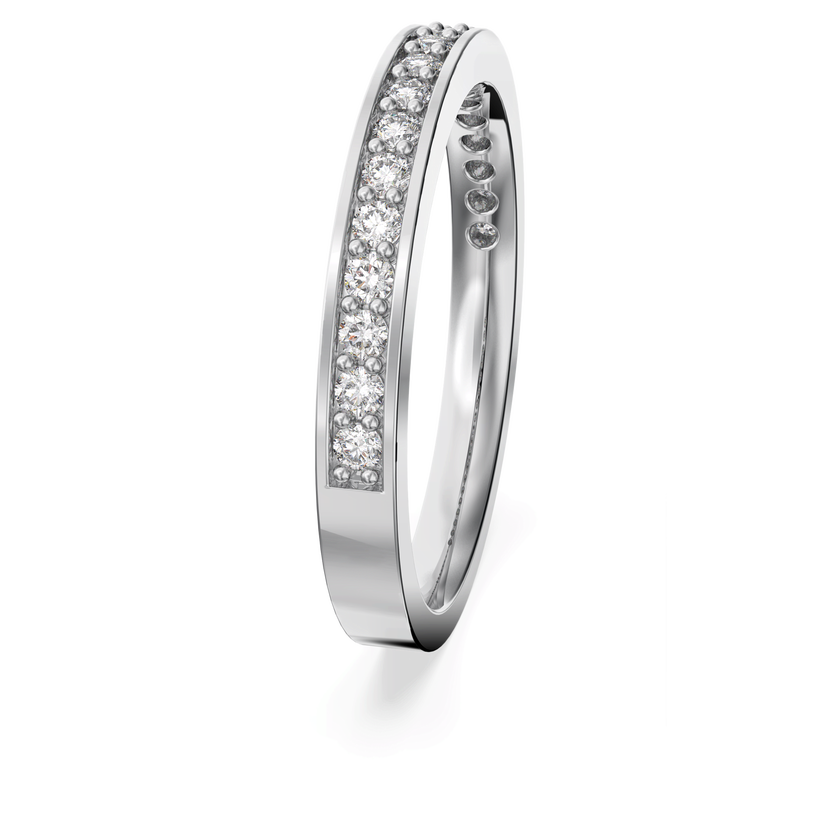 swarovski خاتم matrix، لون أبيض، طلاء روديوم
