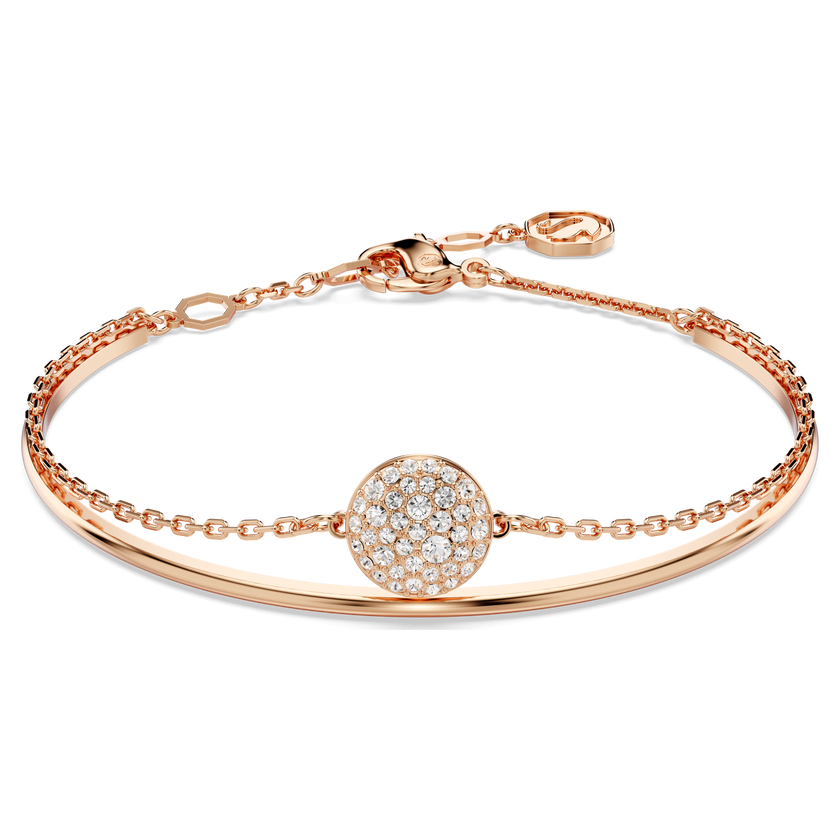 swarovski سوار sublima، لون أبيض، طلاء ذهبي وردي