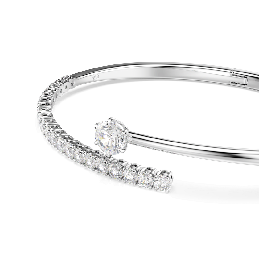 swarovski سوار matrix، قطع مُستدير، لون أبيض، طلاء روديوم